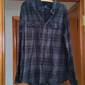 George Navy and Black Plaid Shirt